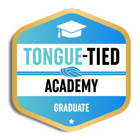 Tongue-Tied Academy Graduate Badge